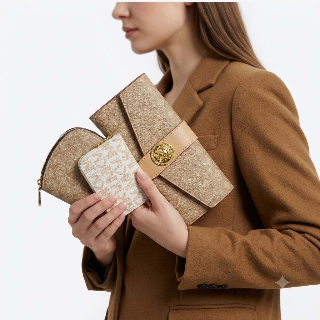 Monogram Chic Wallet and Pouch Trio Gift Set