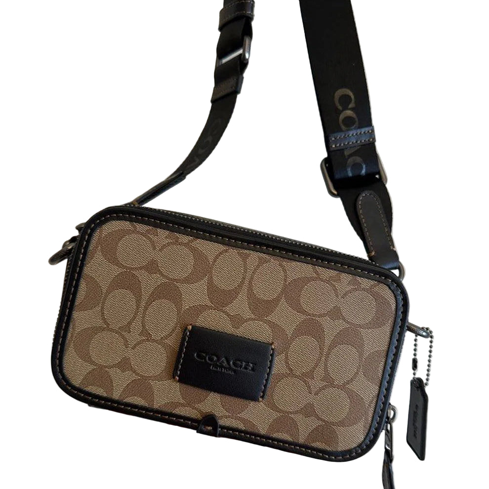 Coach Signature Camera Bag Crossbody in Brown Canvas 🤎📸
