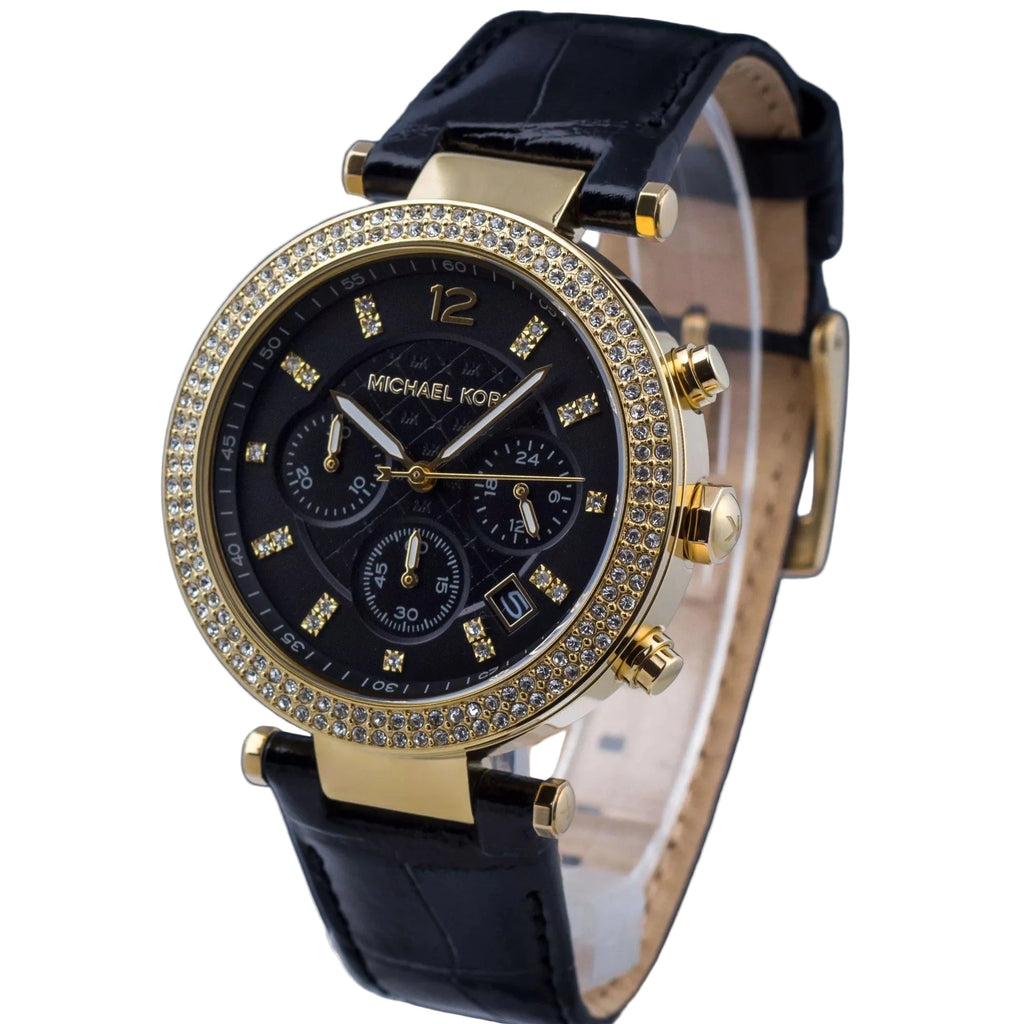 Michael Kors Parker Chronograph MK6984 Watch ✨🖤⏱️