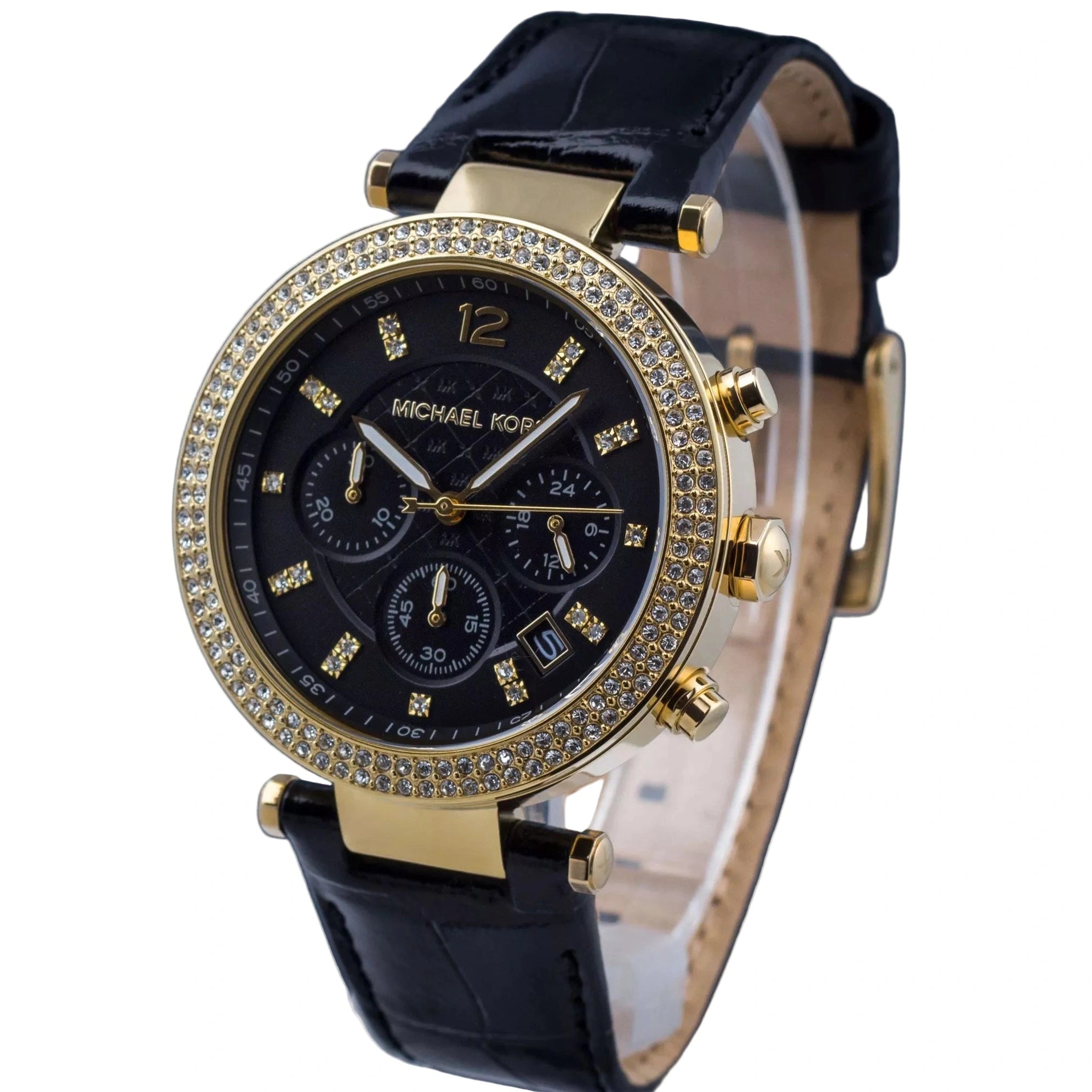 Michael Kors Parker Chronograph MK6984 Watch ✨🖤⏱️