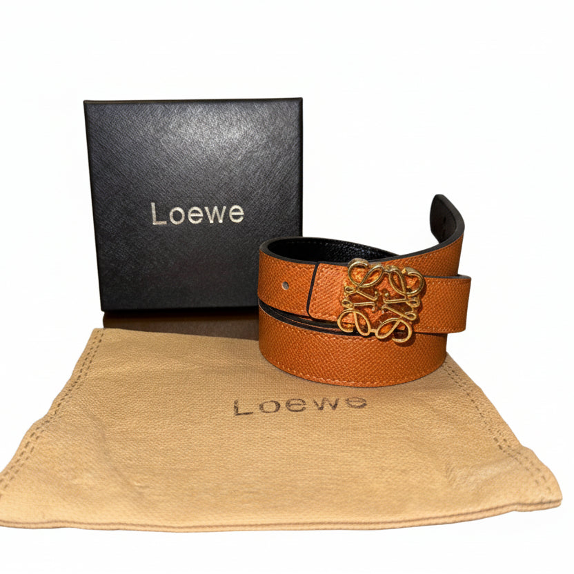 Loewe Anagram Double Wrap Leather Bracelet in Orange 🍊✨💫