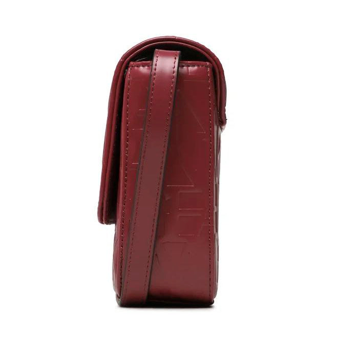 🍷 Armani Exchange Burgundy Crossbody Logo Embossed 👜🌹✨