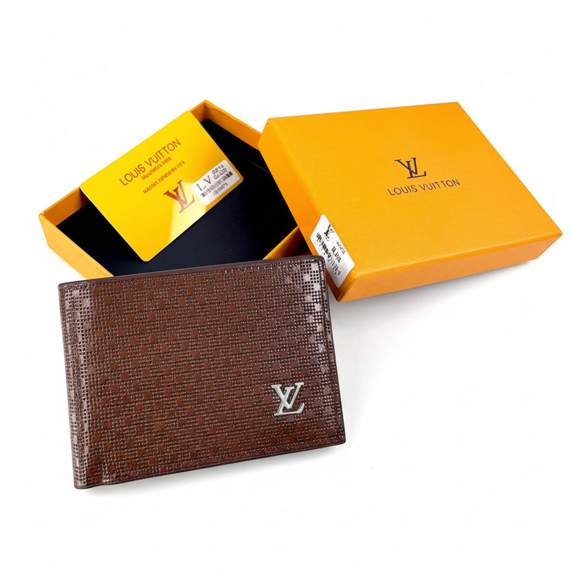 Louis Vuitton Textured Leather Bifold Wallet 💼✨🟫