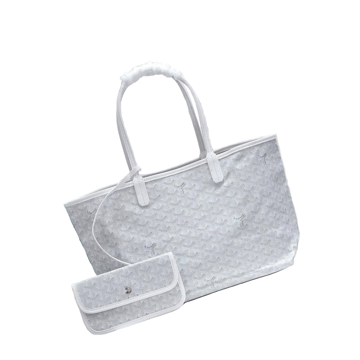 Goyard St. Louis White Monogram Coated Canvas Tote Bag 🤍🛍️🦢