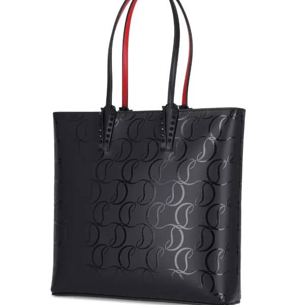 Christian Louboutin Cabarock Large Monogram Leather Tote Bag 🖤👠✨