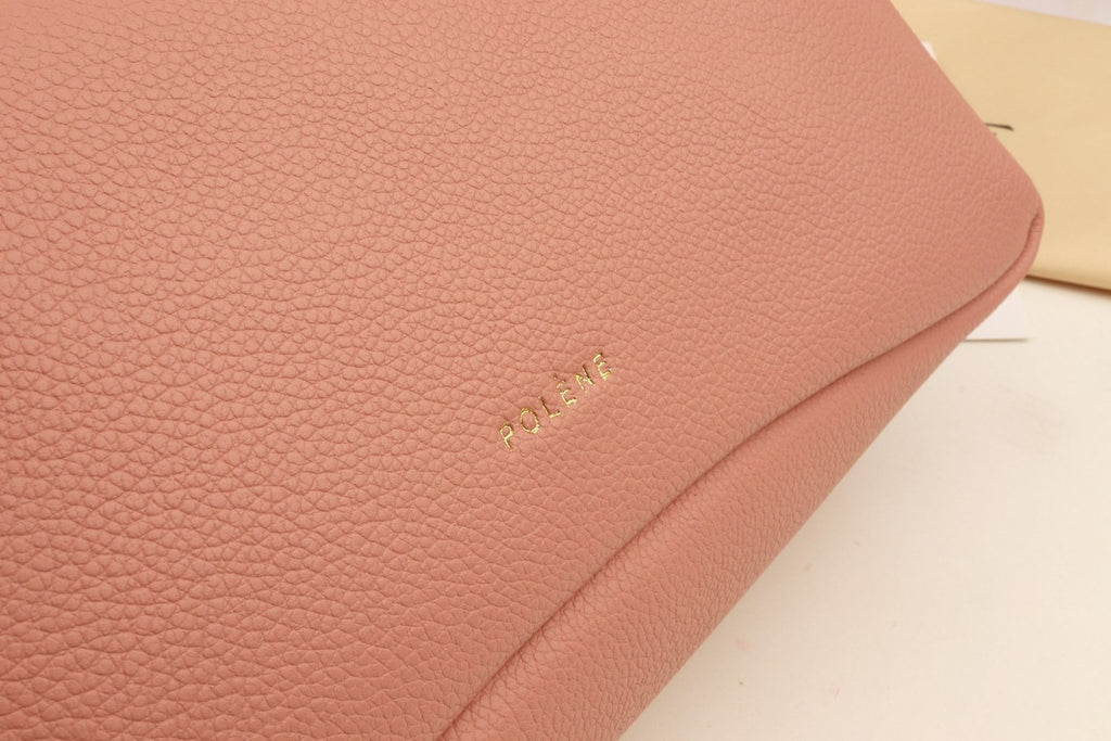 🌸 Polene Pink Shoulder Bag with Bunny Charm 🐰💖✨