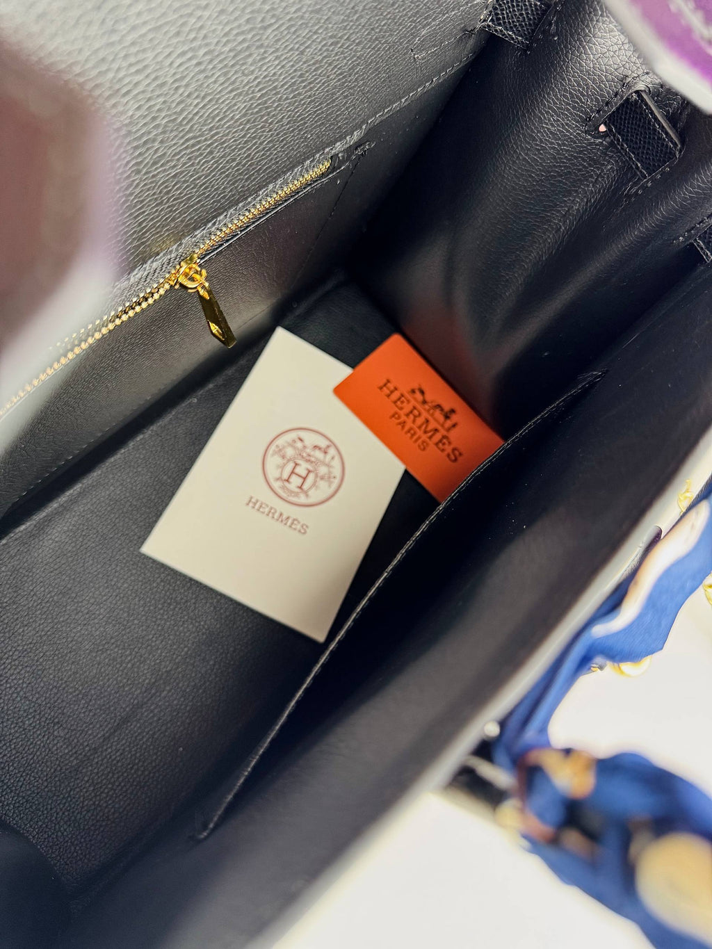 Hermès Birkin Style Grained Leather Satchel Black Horse Charms 🐴🖤✨