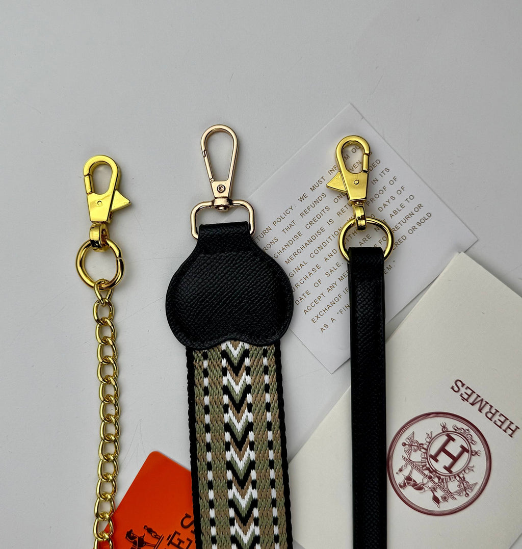 Hermès Birkin Style Grained Leather Satchel Black Horse Charms 🐴🖤✨