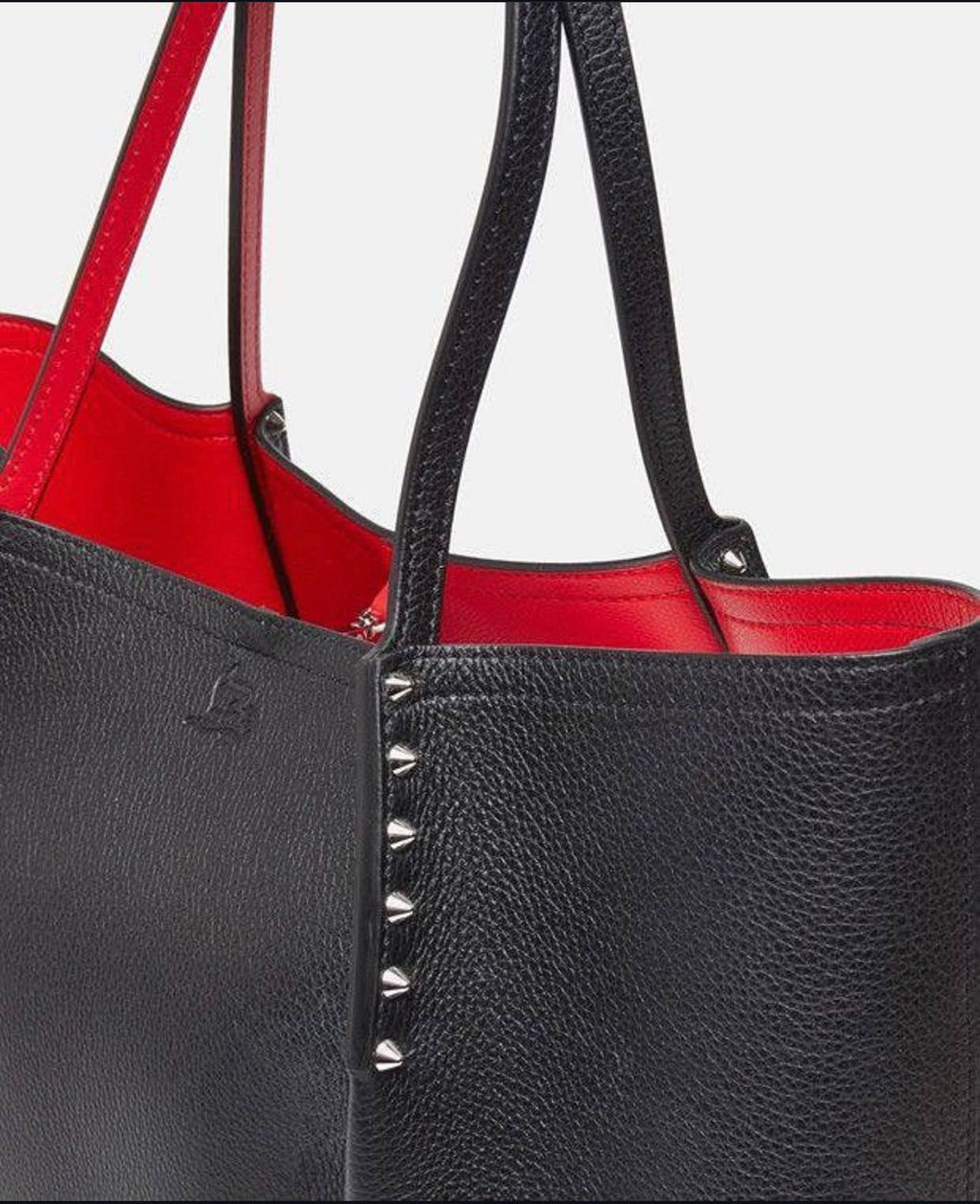 Christian Louboutin Cabata Tote with Iconic Spiked Trim 👜✨❤️