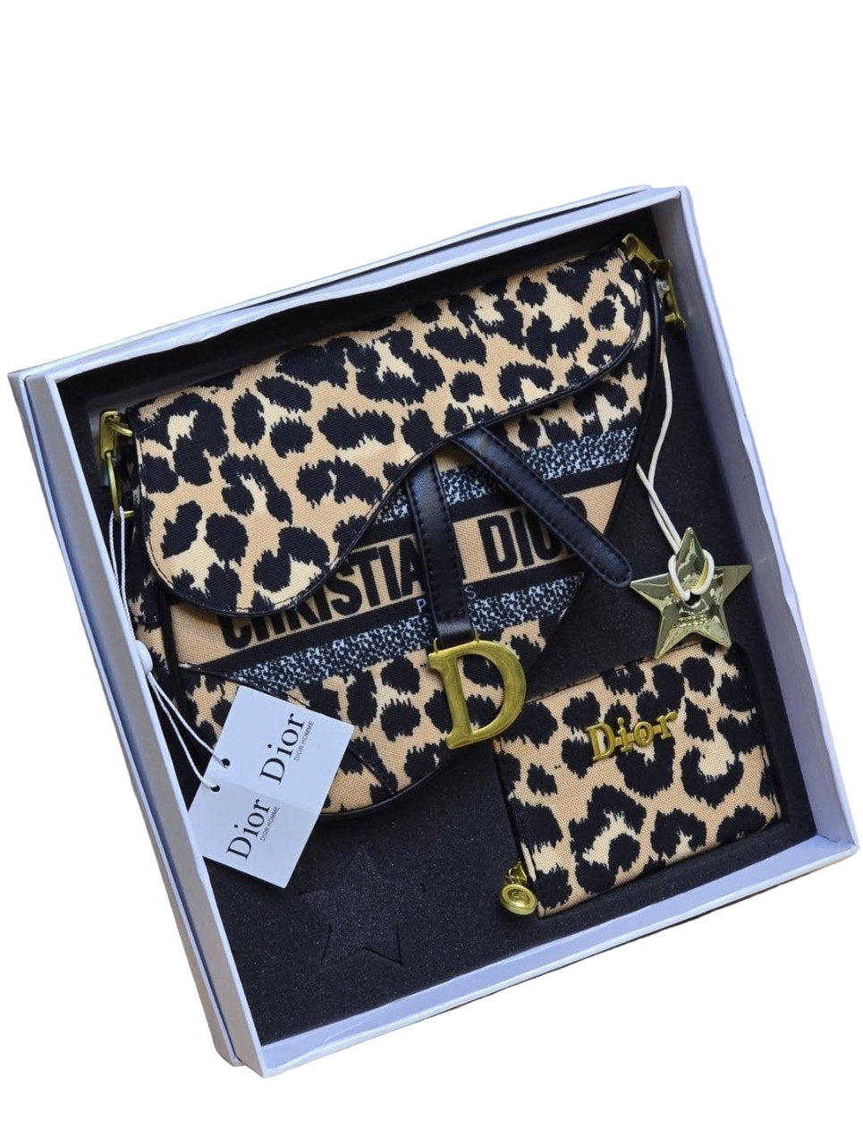 Dior Saddle Bag & Wallet Set 🐆👜✨