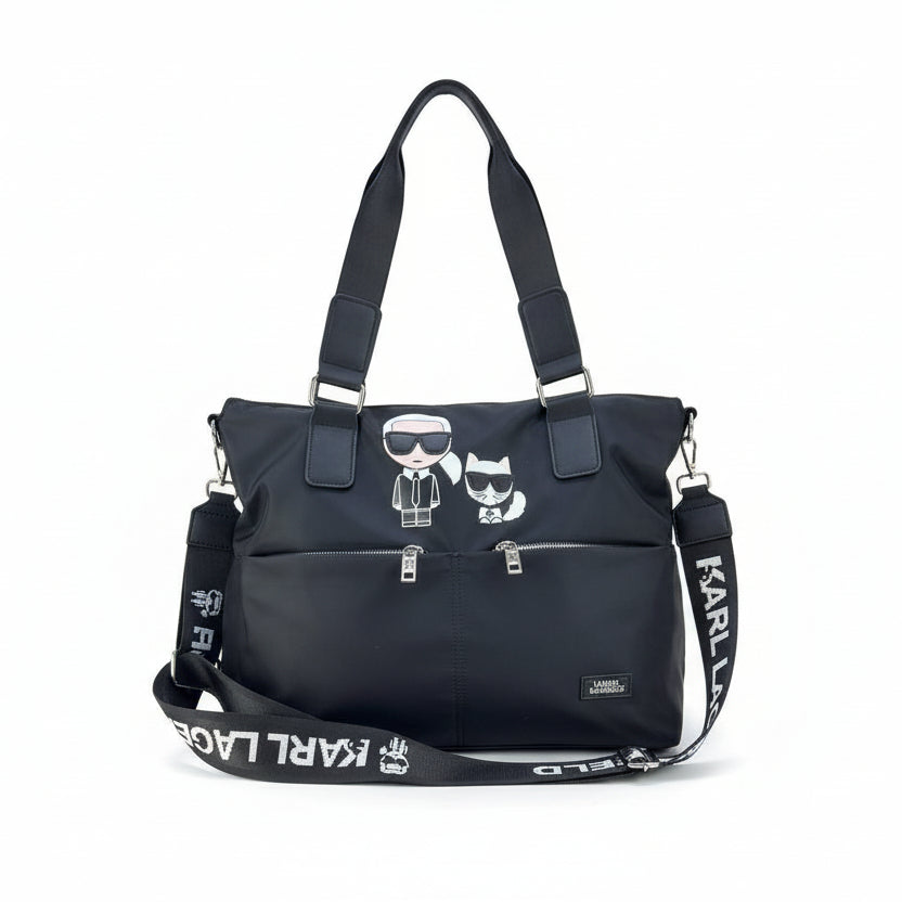 Karl Lagerfeld Ikonik Nylon Tote Bag 🕶️🐈‍⬛👜