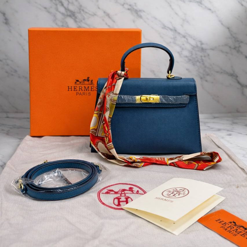 Hermes Kelly Style Mini Handbag in Cream 👜✨🥐