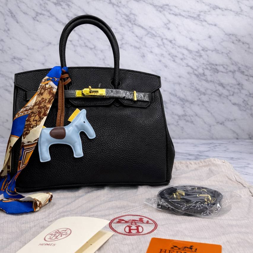 Hermès Birkin Style Handbag in Deep Teal Leather 👜✨🐎