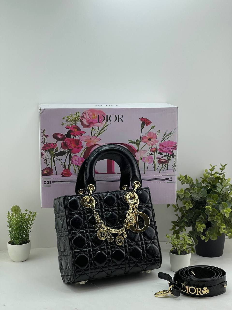 Christian Dior Lady Dior Metallic Cannage Handbag 👜✨💎