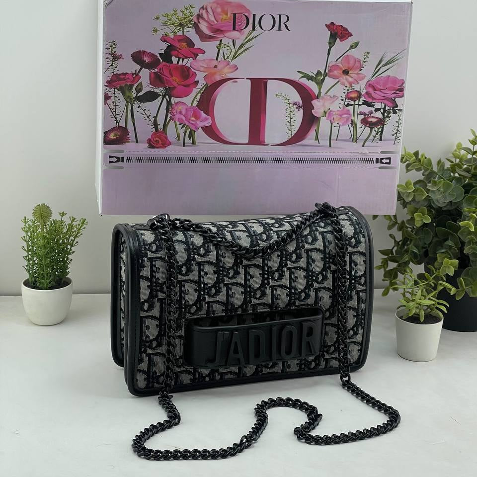 Dior J'Adior Black Flap Bag with Gold Chain 👜✨🖤