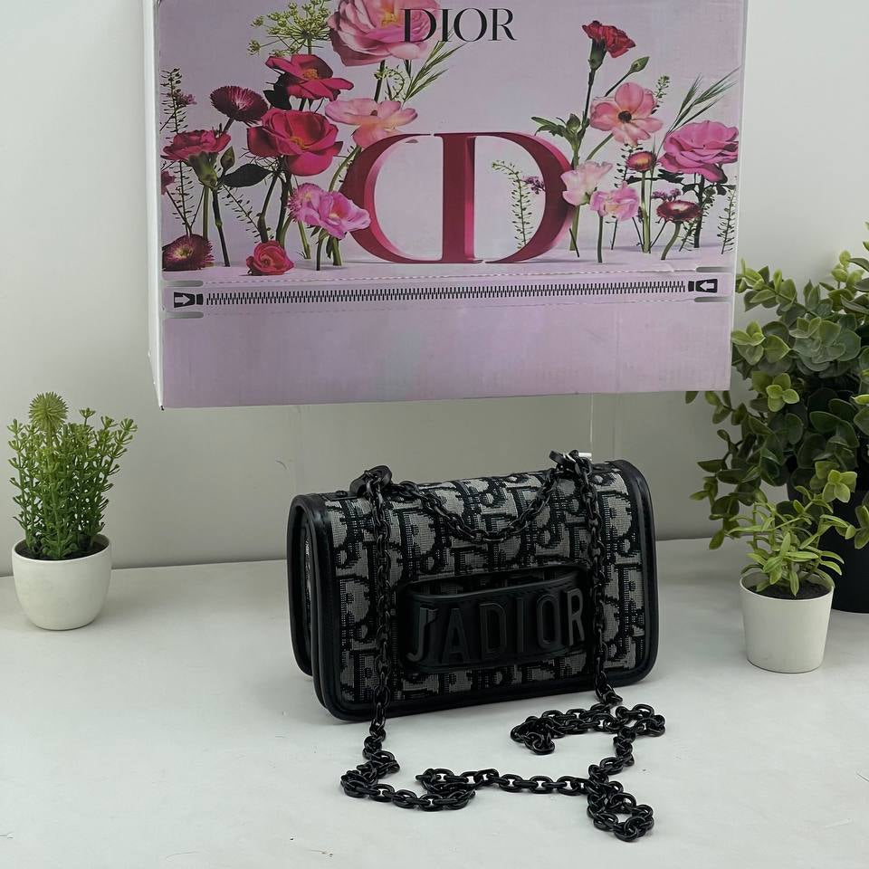 Dior J'Adior Black Flap Bag with Gold Chain 👜✨🖤