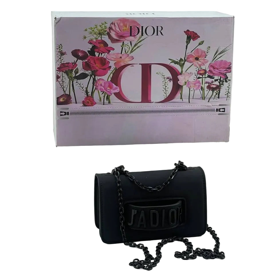 Dior J'Adior Black Flap Bag with Gold Chain 👜✨🖤