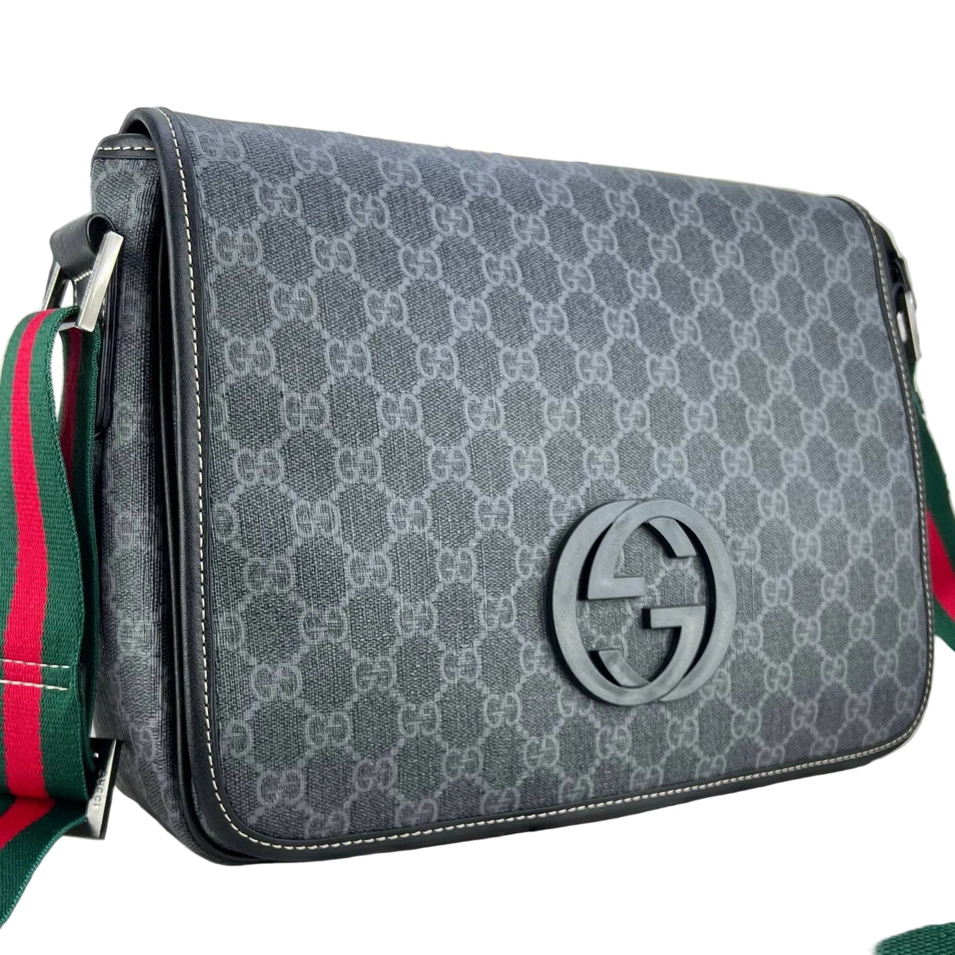 Gucci GG Supreme Messenger Bag with Web Strap 👜✨🇮🇹