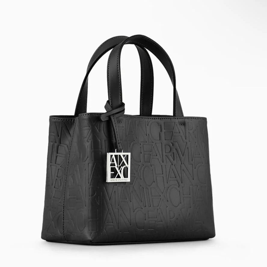 Armani Exchange Embossed Logo Tote Bag in Crimson Red 👜❤️🔥