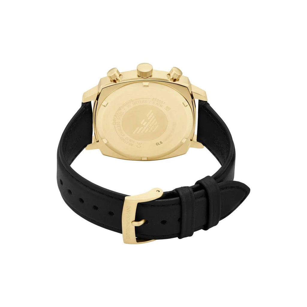 Emporio Armani Men's Gold Tone Square Chronograph Watch ⌚✨🏆