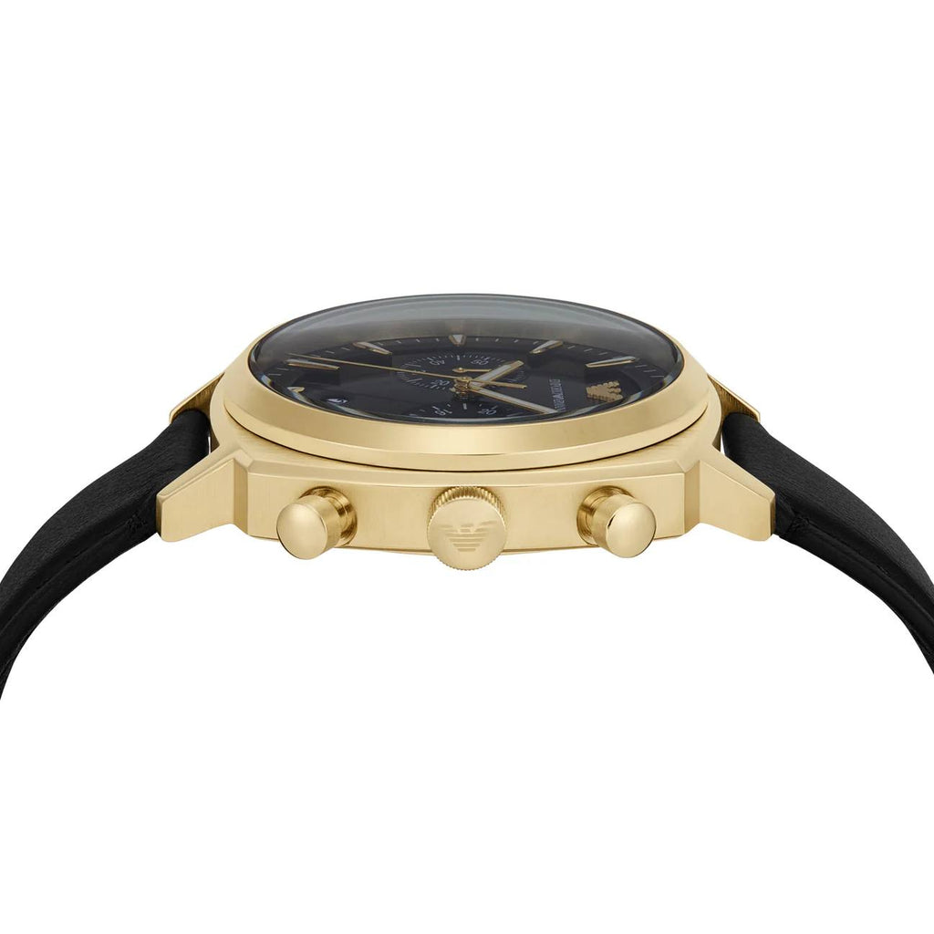 Emporio Armani Men's Gold Tone Square Chronograph Watch ⌚✨🏆