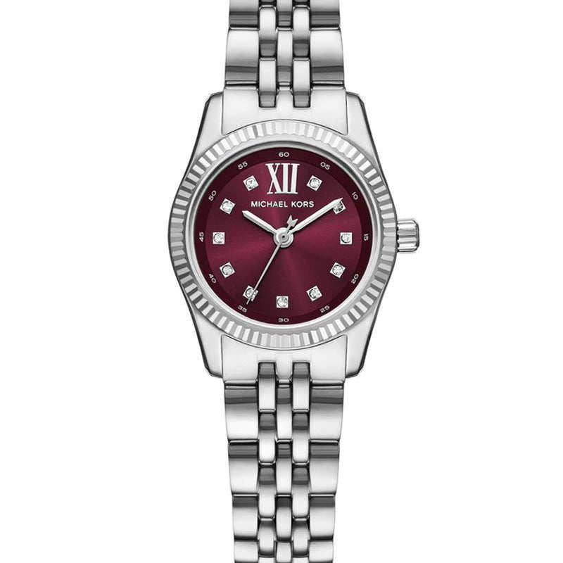 Michael Kors Women's Mini Portia Diamond-Accent Stainless Steel Watch 💎