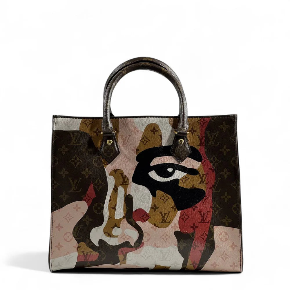 🎨 Louis Vuitton Monogram Camouflage Abstract Tote Bag 💖