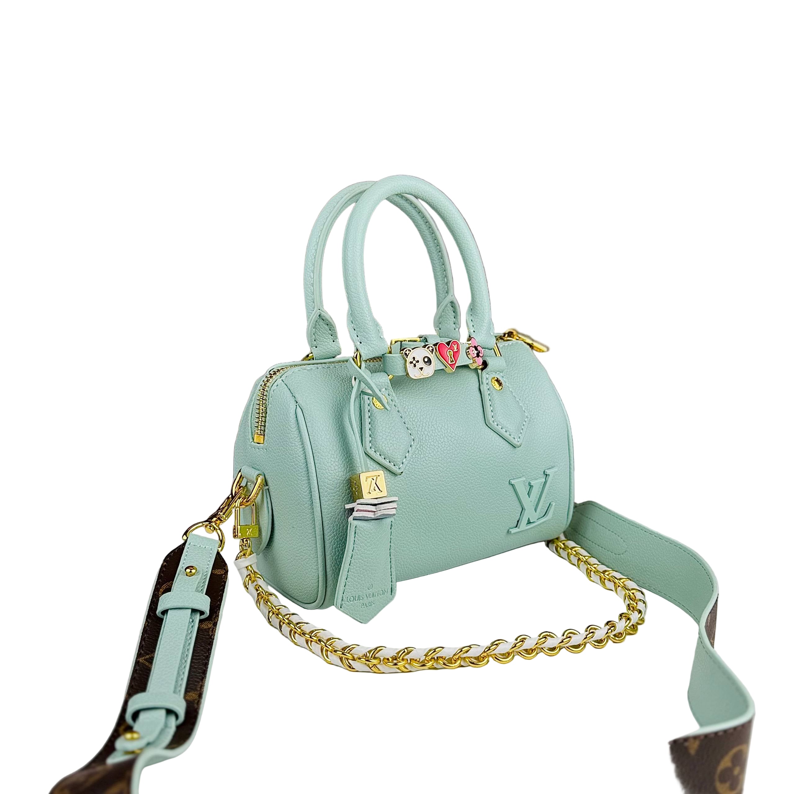 Louis Vuitton Mini Handbag Light Blue Charm Detail 💎✨💙