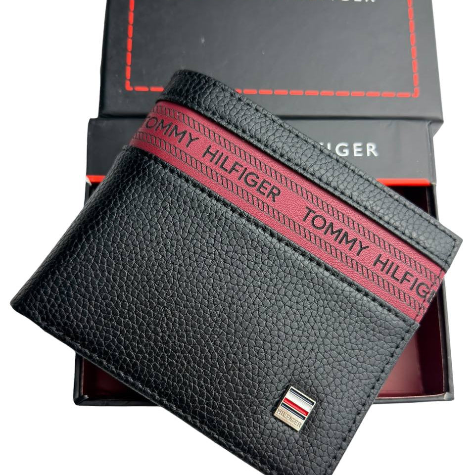 Tommy Hilfiger Men's Bifold Wallet with Red Logo Inlay 💼👔✨