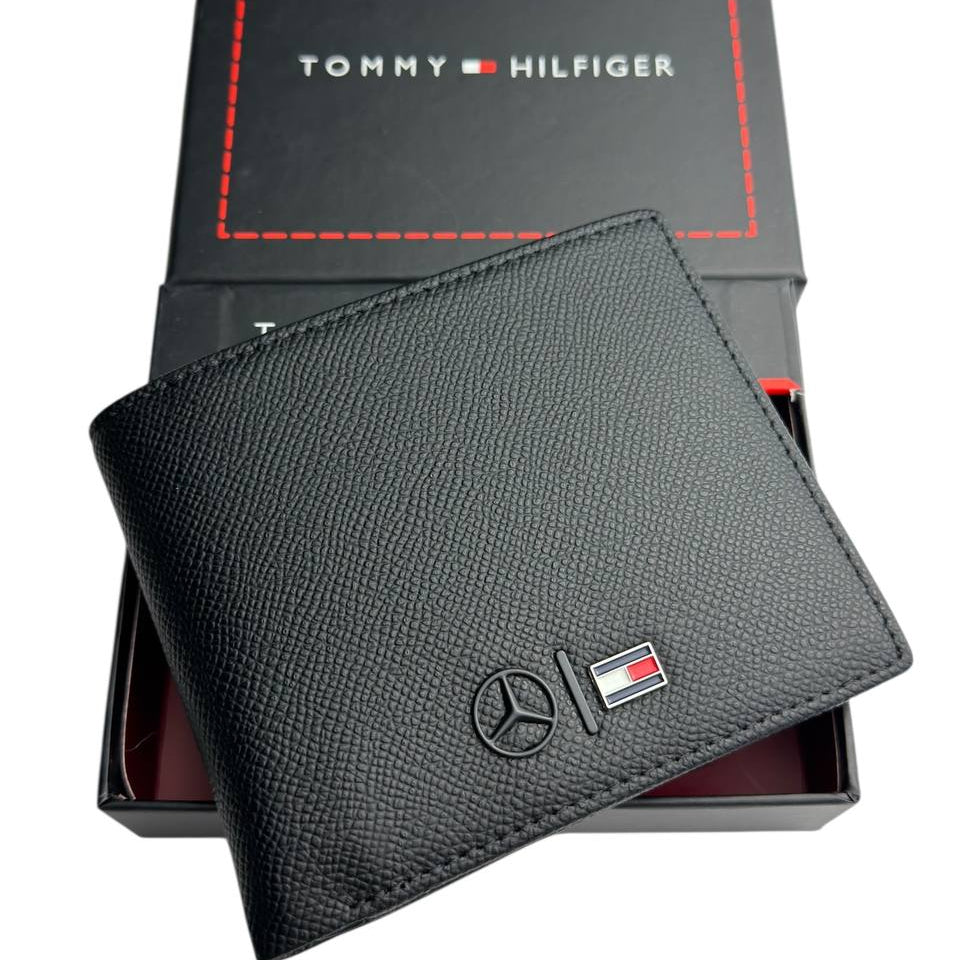Tommy Hilfiger Mercedes-Benz Leather Bifold Wallet 🏎️💼⬛
