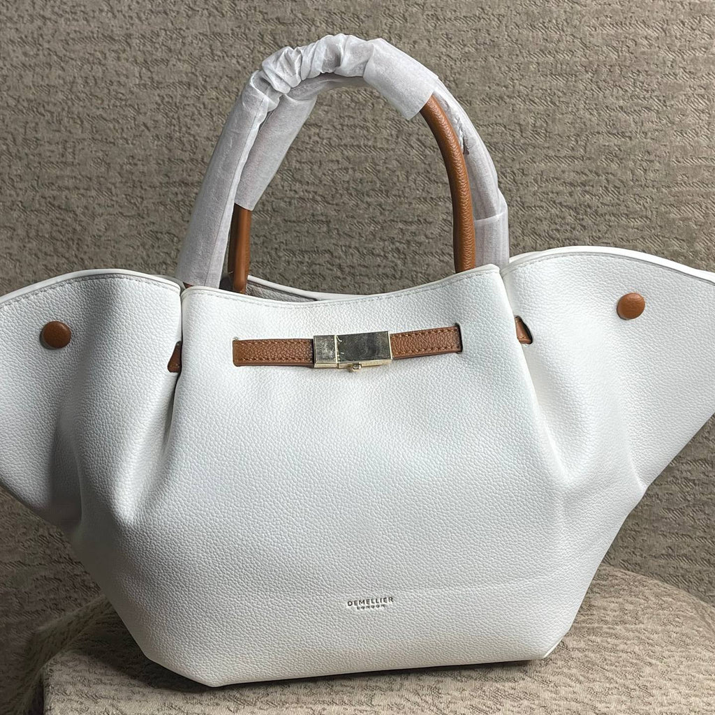 DeMellier: Chic Tote 👜 in Black, Brown, Red & White