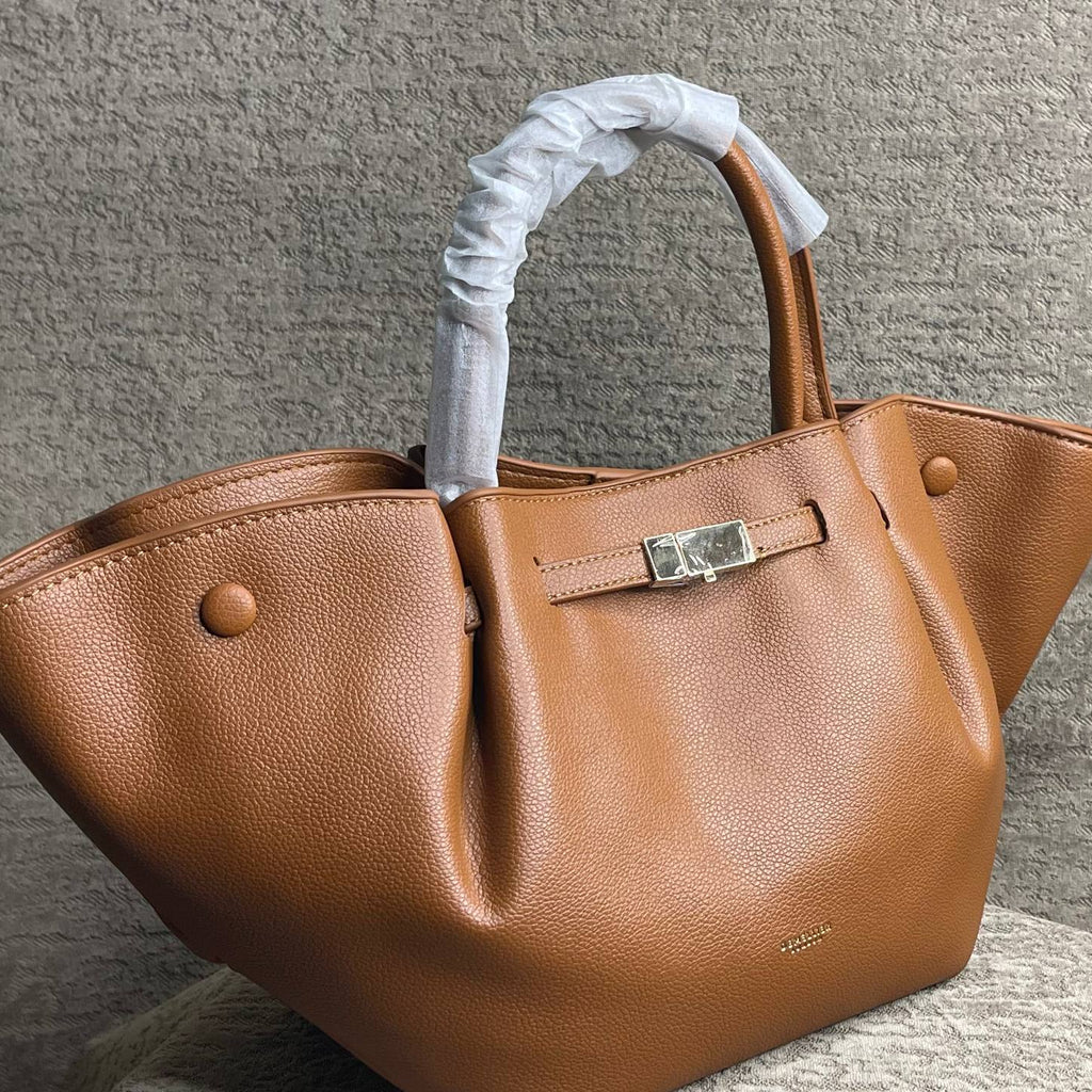 DeMellier: Chic Tote 👜 in Black, Brown, Red & White