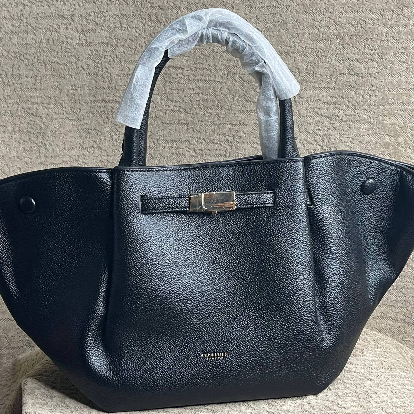 DeMellier: Chic Tote 👜 in Black, Brown, Red & White