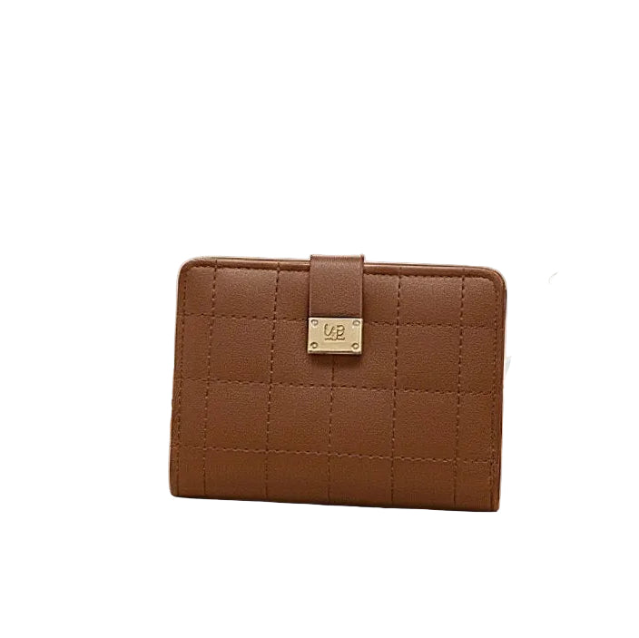 US Polo Assn Women’s Cognac Quilted Compact Wallet 👜 ✨ 🟫