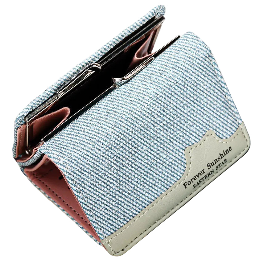 Forever Sunshine Eastern Star Striped Tri-Fold Wallet 🌟👜✨