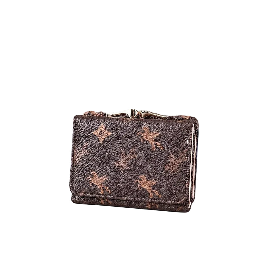 Pegasus Monogram Compact Trifold Wallet 🐎✨🤎