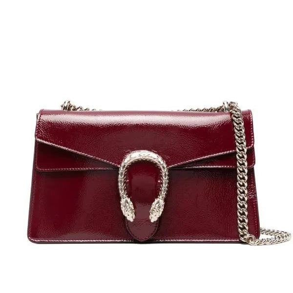 Gucci Dionysus Small Patent Leather Top Handle Bag 🍷👜✨