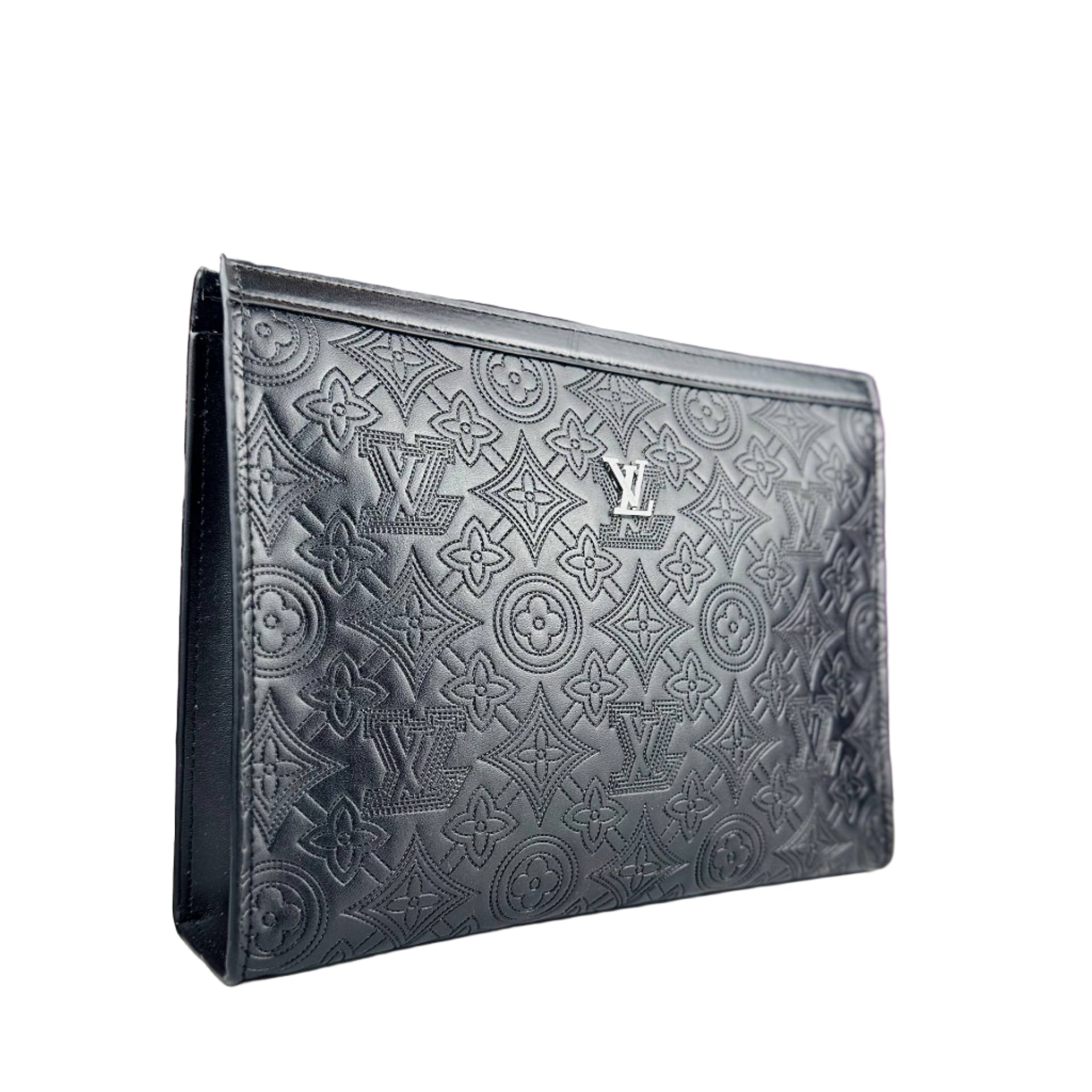 Louis Vuitton Monogram Empreinte Leather Clutch Black 🖤✨👑