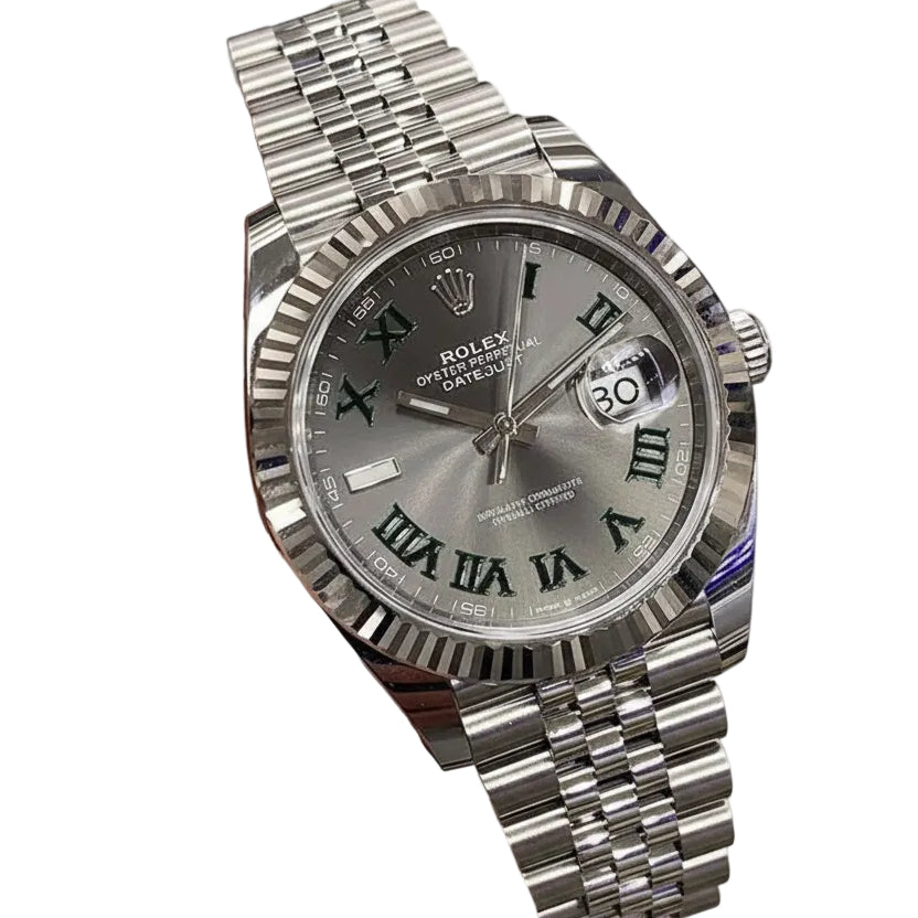 Rolex Oyster Perpetual Datejust with Slate Wimbledon Dial ⌚️💎✨