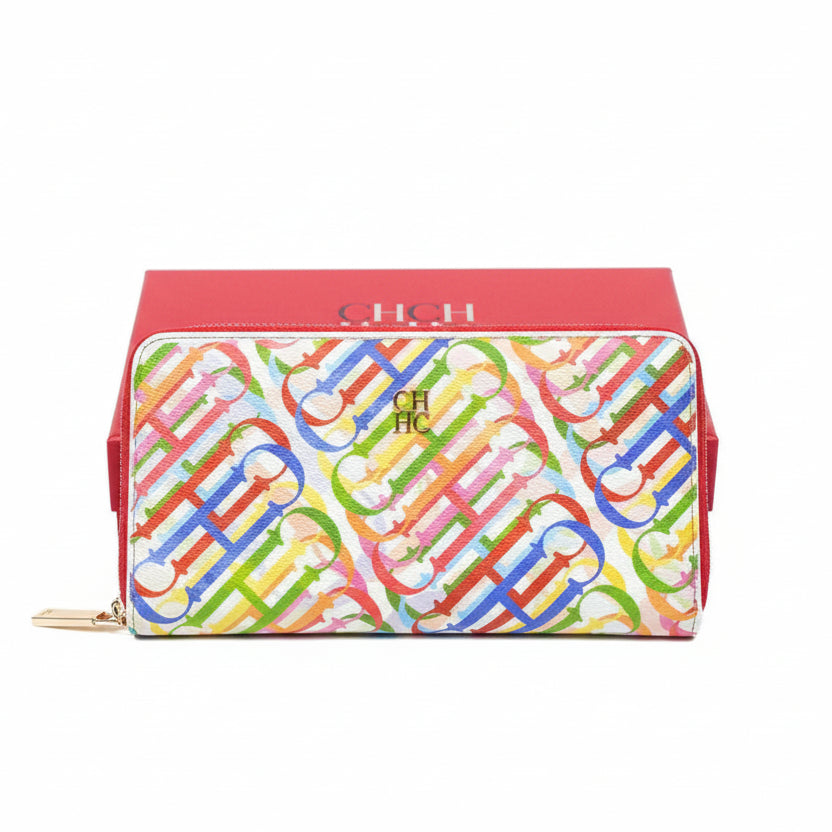 CHCH Luxury Rainbow Monogram Toiletry Case and Cosmetics Bag 🌈✨💄