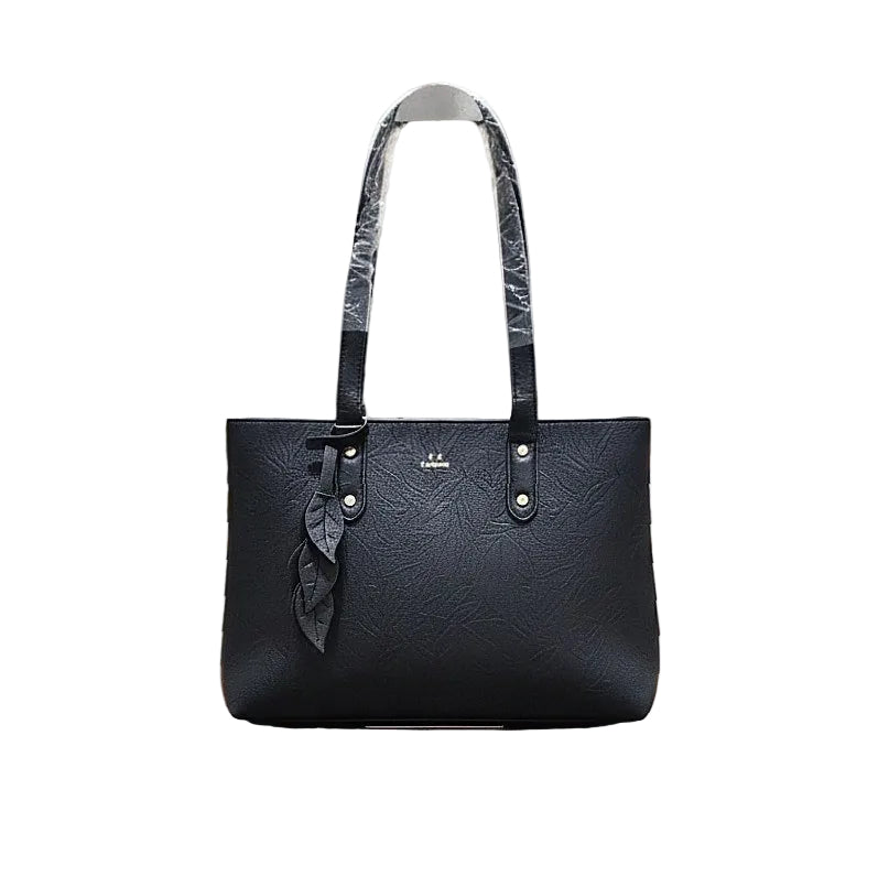 A.R. Fashion Embossed Floral Tote Bag 🖤🌿✨