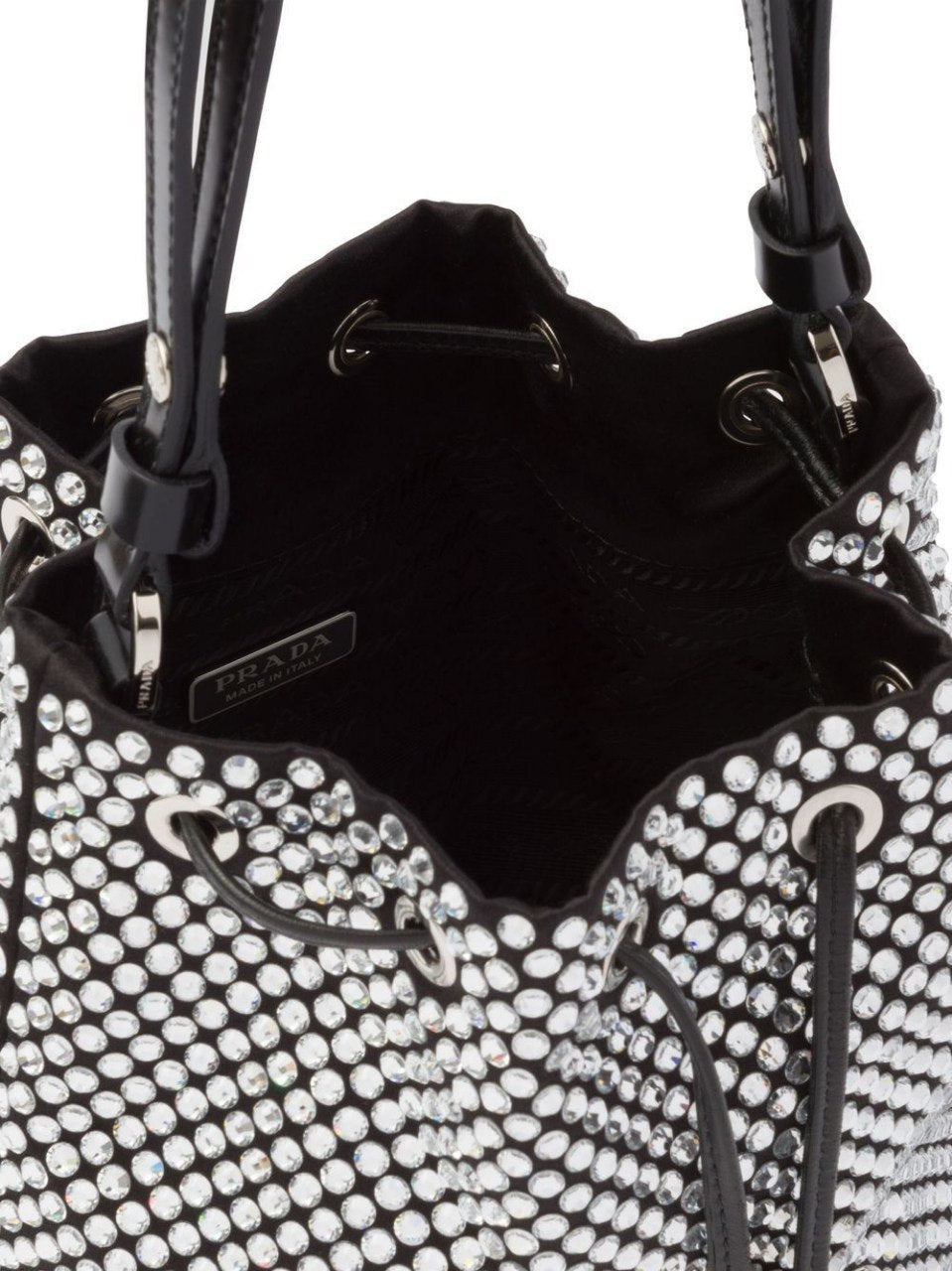 Prada Crystal-Embellished Re-Edition Bucket Bag 💎✨👜