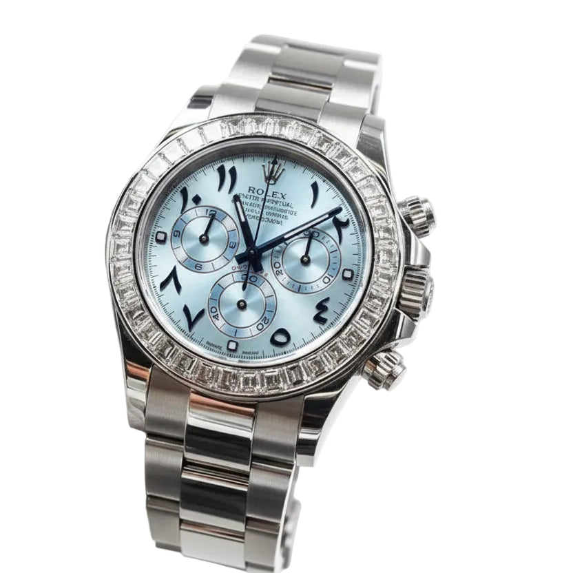 Rolex Cosmograph Daytona Arabic Dial Platinum Chronograph ⌚✨💎
