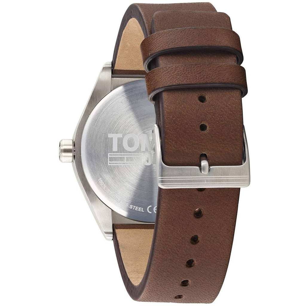 Tommy Jeans Brushed Steel Watch with Rotating Disc Dial ⌚️ ⚙️ 🟤