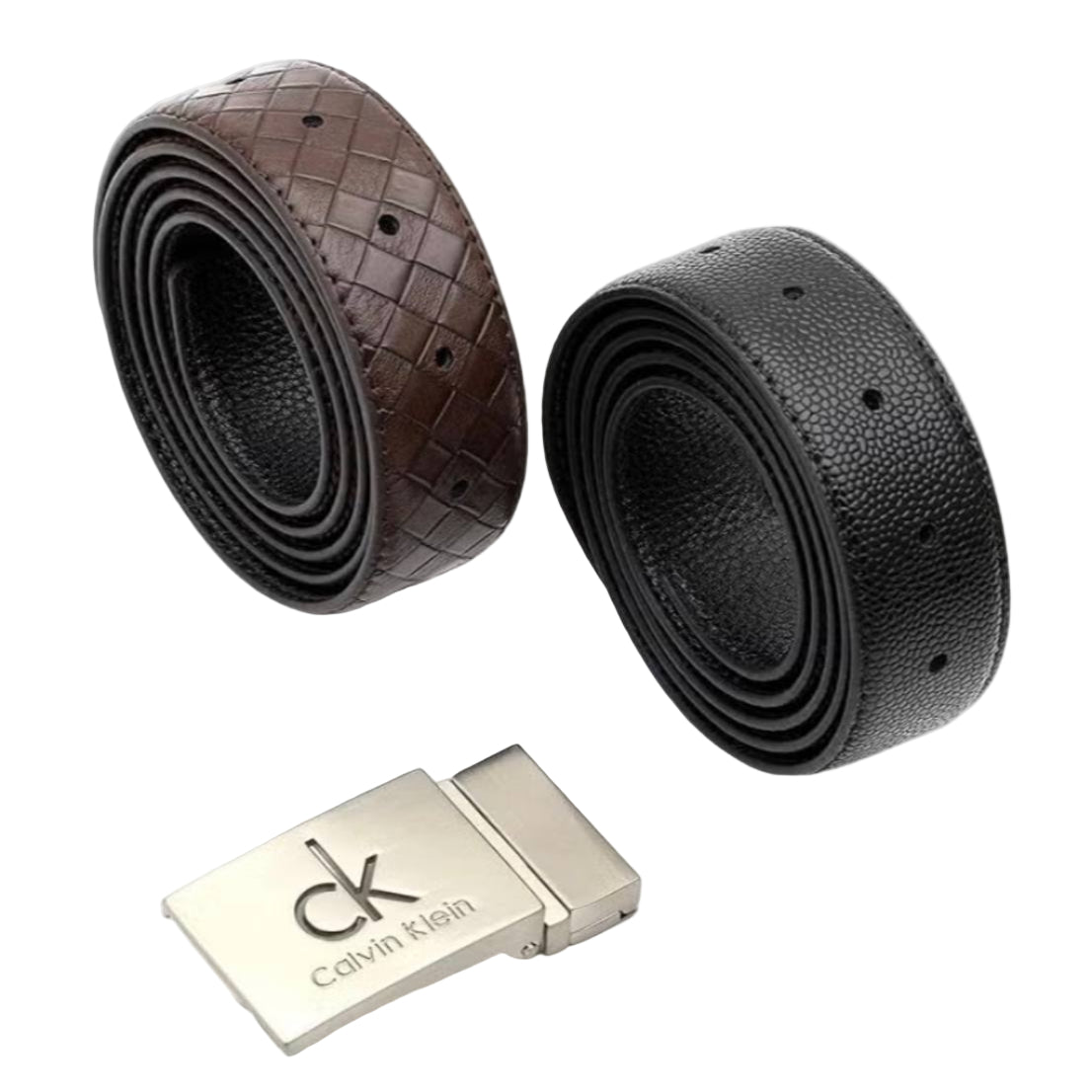 Calvin Klein Men's Reversible Leather Belt Gift Set 🎁⚫🔲