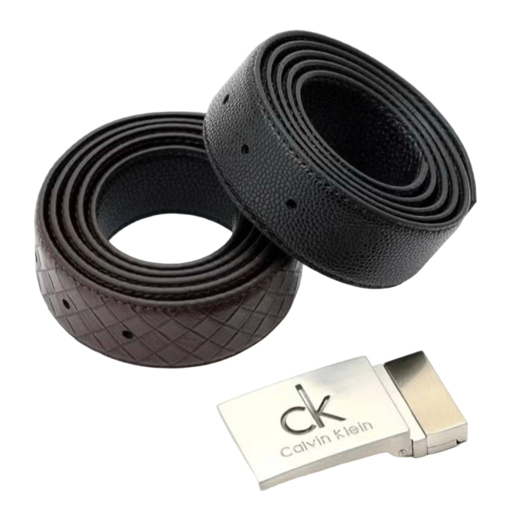 Calvin Klein Men's Reversible Leather Belt Gift Set 🎁⚫🔲