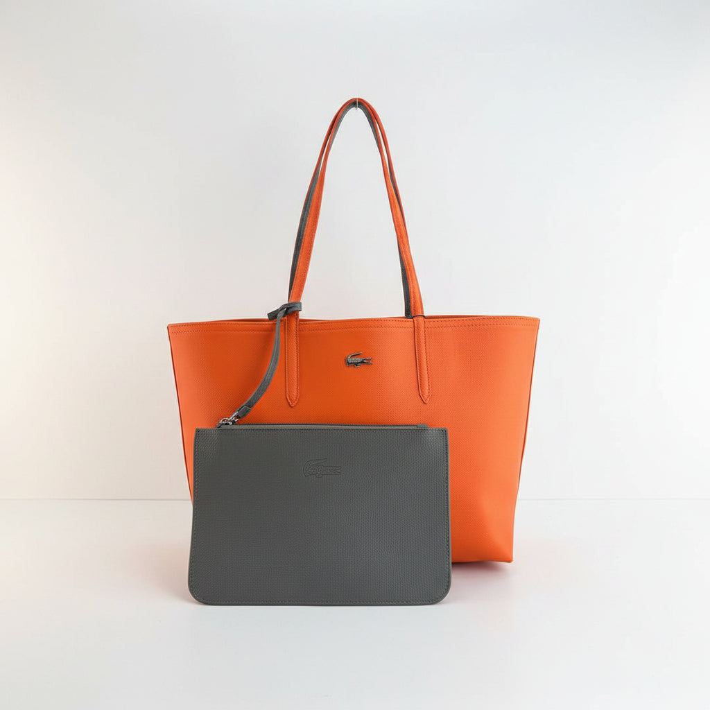 Lacoste Reversible Tote Bag with Detachable Pouch