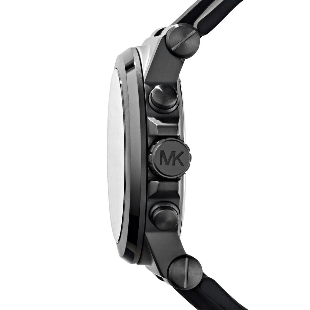 Michael Kors Black Silicone Chronograph Watch ⌚🖤🔥