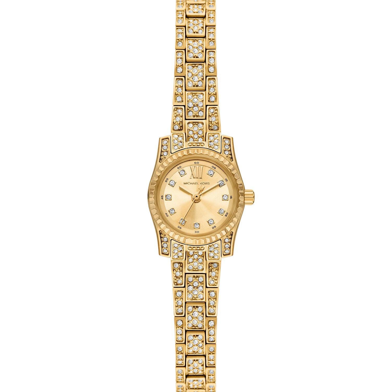 Michael Kors Camille Gold-Tone Pavé Bracelet Watch ✨💎👑
