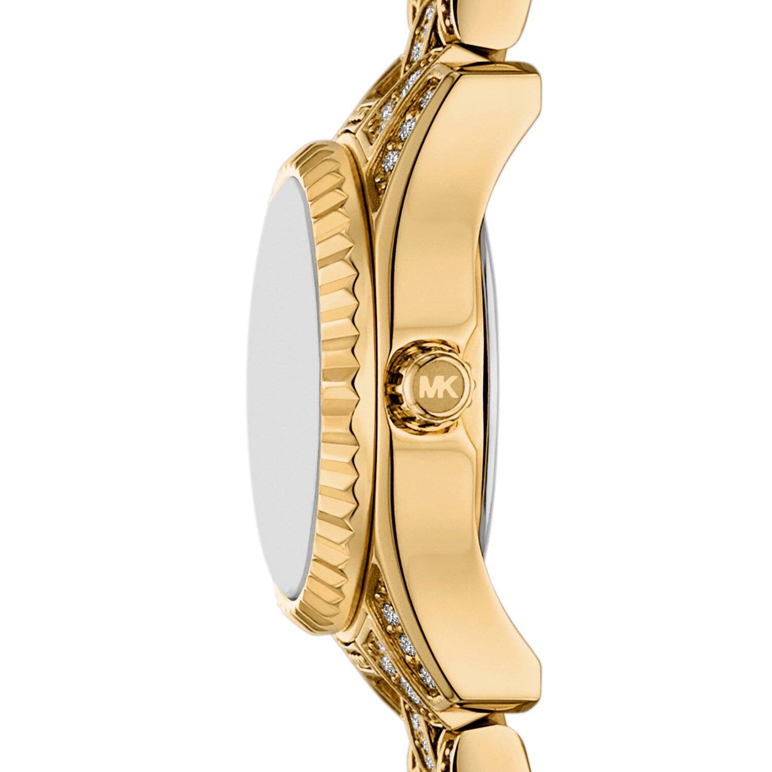 Michael Kors Camille Gold-Tone Pavé Bracelet Watch ✨💎👑
